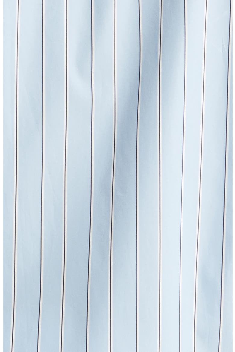 Ami de Coeur Stripe Cotton Poplin Button-Down Shirt, Alternate, color, BLEU CACHEMIRE/ IVOIRE