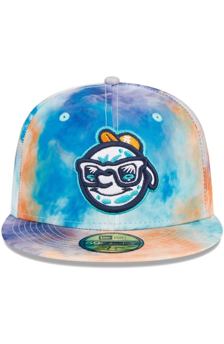 New Era Men's New Era Teal Asheville Tourists Theme Nights Asheville Hippies  59FIFTY Fitted Hat, Alternate, color, 