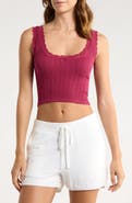 Florence by Mills Lace Trim Crop Tank