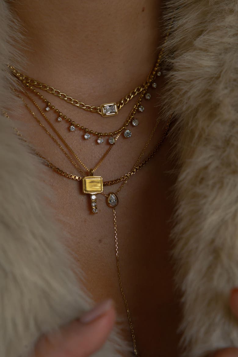 Rocky Necklace, Alternate, color, Gold