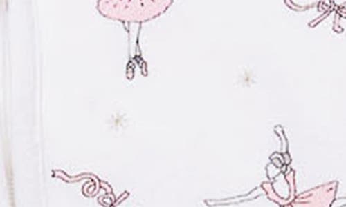 Petite Plume Sugar Plum Fairy Stretch Pima Cotton Blend Convertible One-piece Pajamas In White