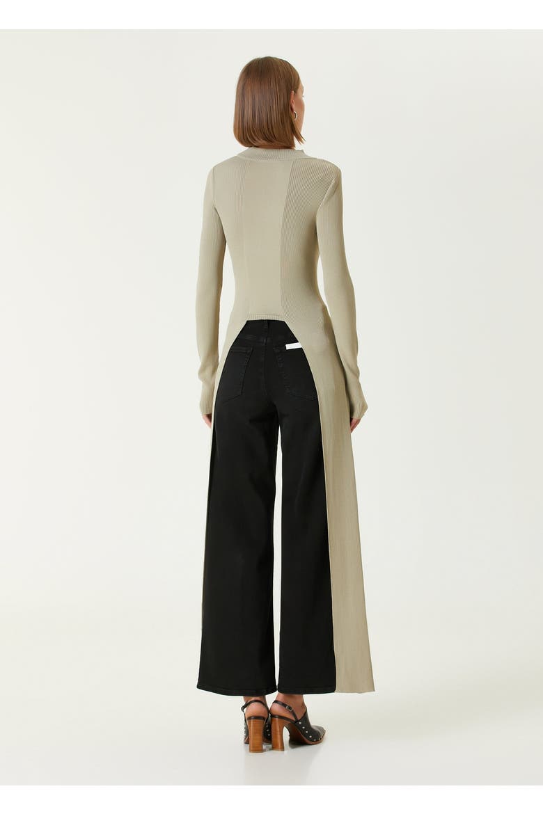 Tailed Knit Top, Alternate, color, beige
