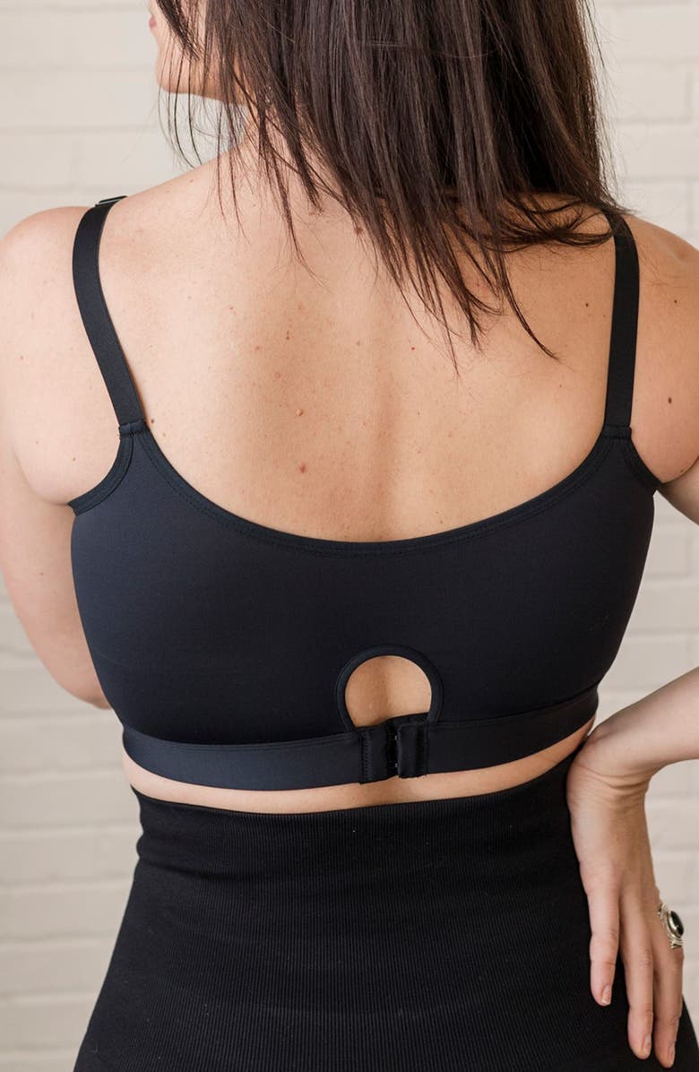 Davin & Adley Amelia Pumping and Nursing Bralette, Alternate, color, Black