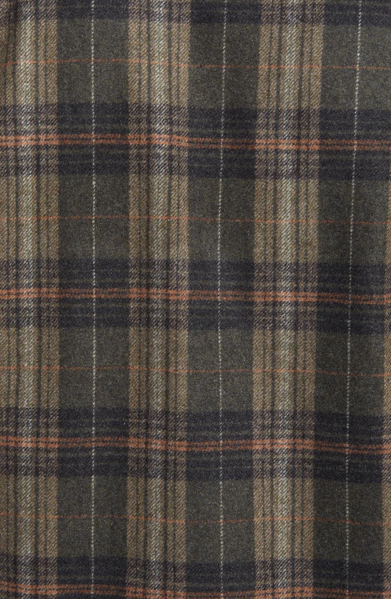 Schott NYC CPO Plaid Wool Blend Button-Up Shirt Jacket, Alternate, color, 