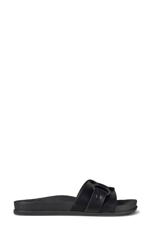 Reef Cushion Soho Cruz Slide Sandal In Black Night