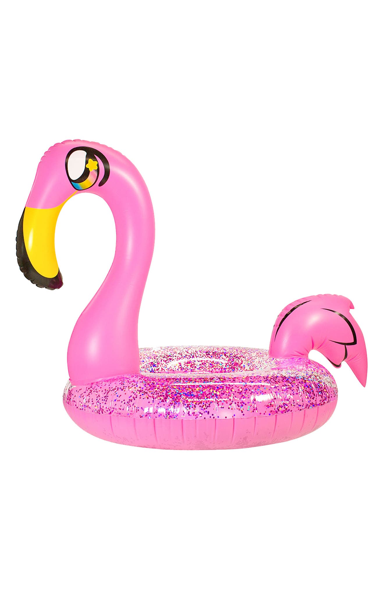 POOLCANDY Flamingo Glitter Tube Pool Float