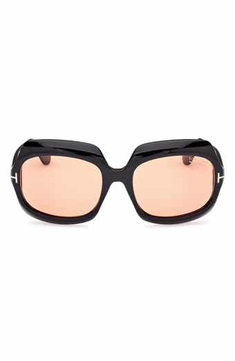 TOM FORD Ren 60mm Geometric Sunglasses