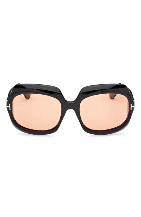 TOM FORD Ren 60mm Geometric Sunglasses