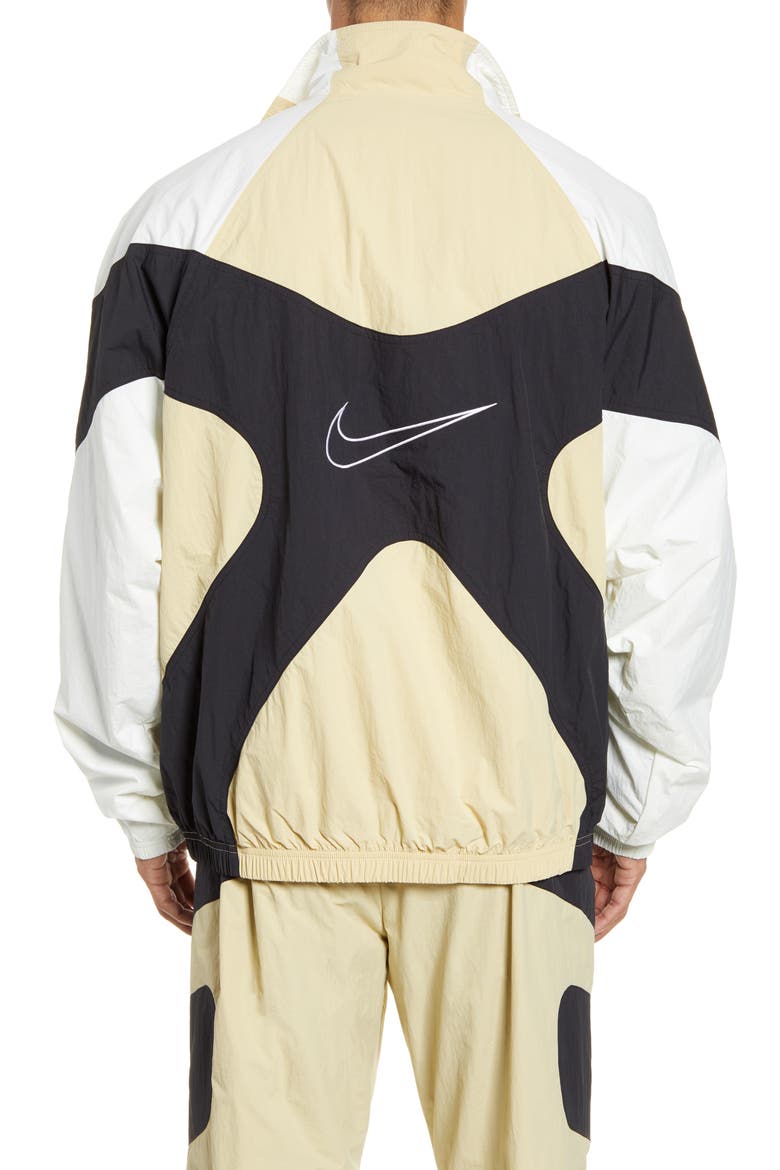 Colorblock Nylon Jacket, Alternate, color, TEAM GOLD/ SAIL/ BLACK/ WHITE