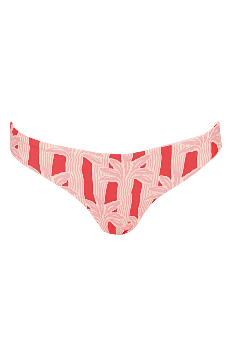 Maaji Palm Plantation Flirt Reversible Bikini Bottoms, Alternate, color, Red