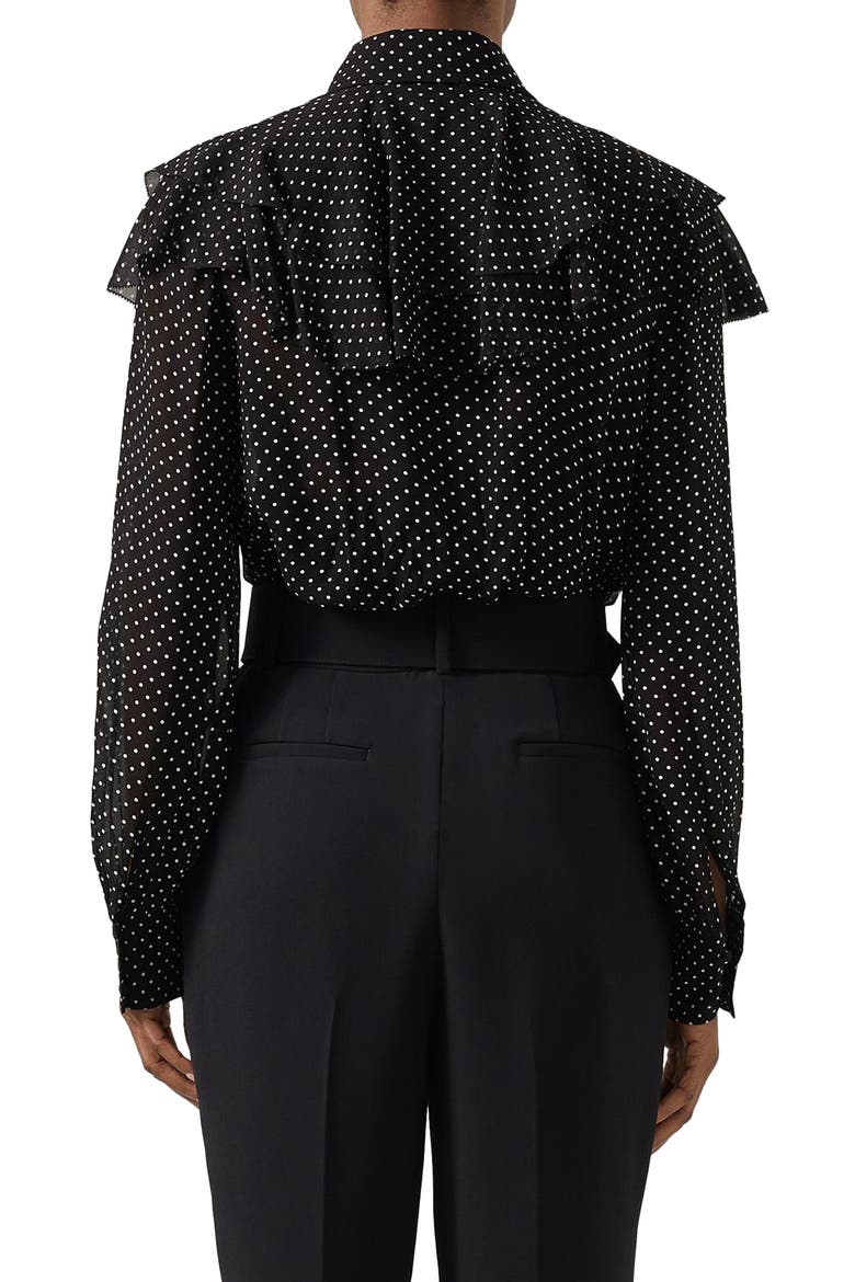 Margaux Ruffle Shirt, Alternate, color, BLACK MULTI
