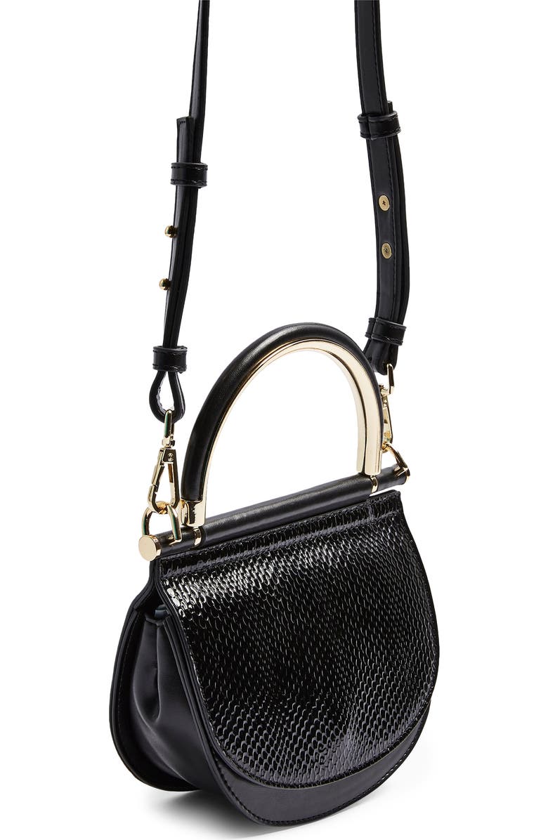 Topshop Cam Half Moon Crossbody Bag, Alternate, color,