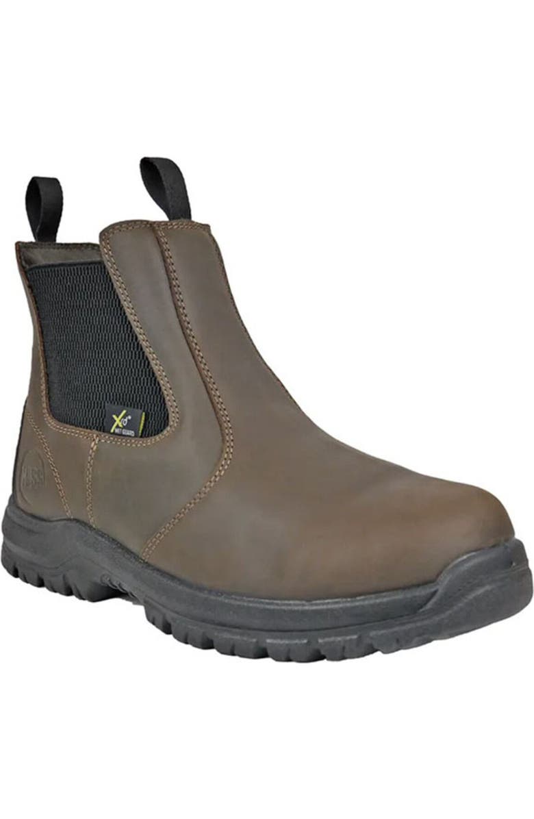 Hoss Boot Company HOSS Chelsea Brown Composite Met Guard Waterproof Work Boot, Main, color, Brown