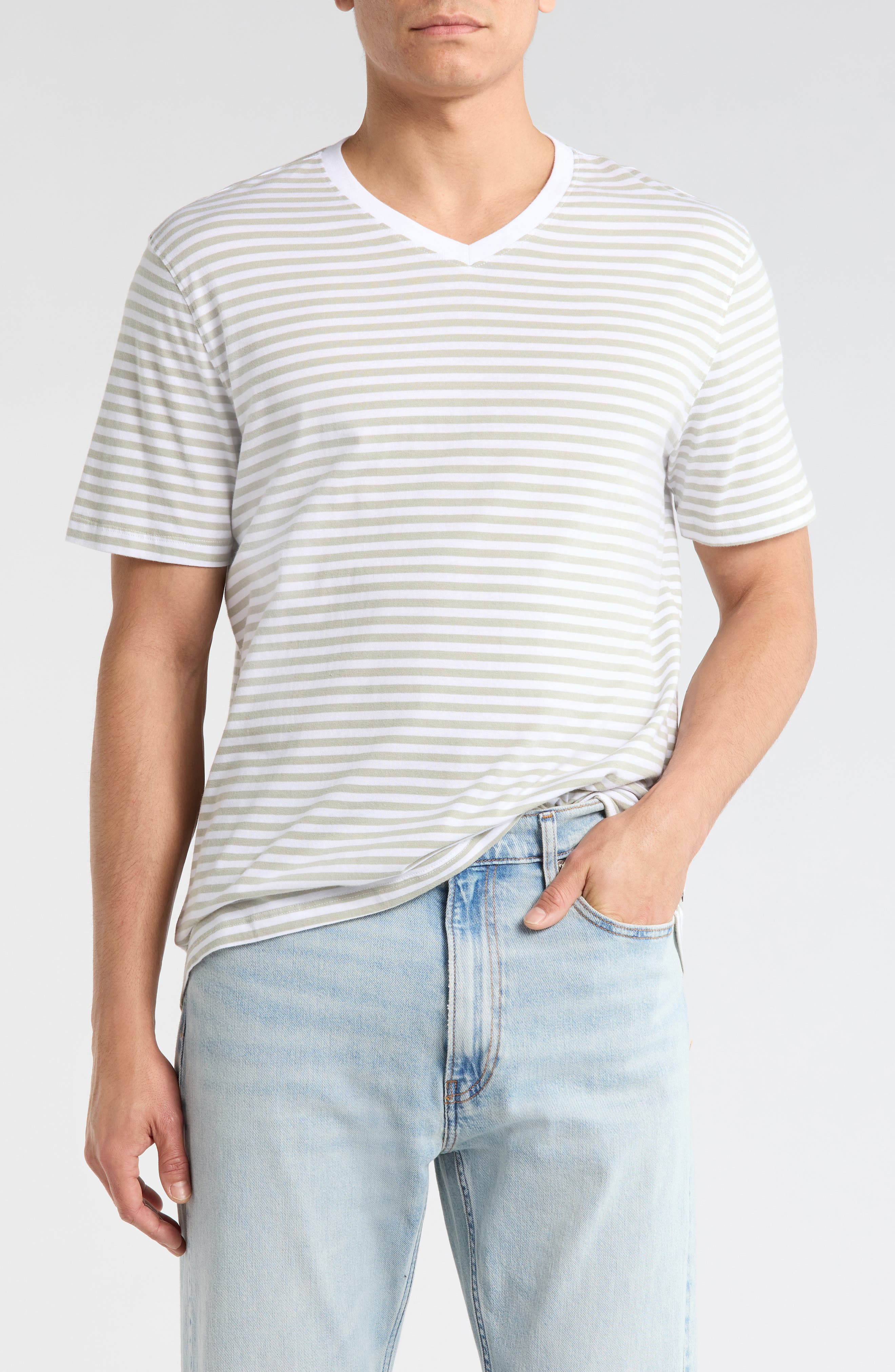 Bryce V-Neck Cotton T-Shirt - image 3