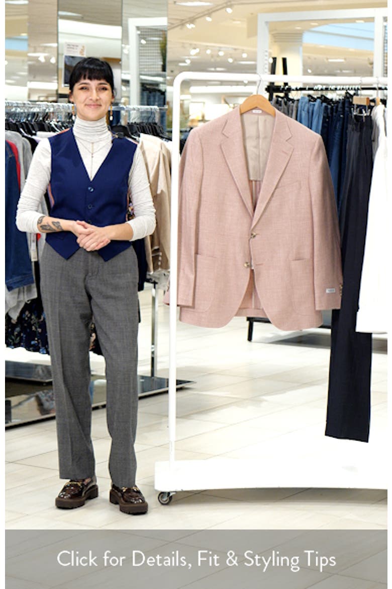 Hyperlight Soft Light Pink Mélange Silk & Linen Blend Sport Coat video
