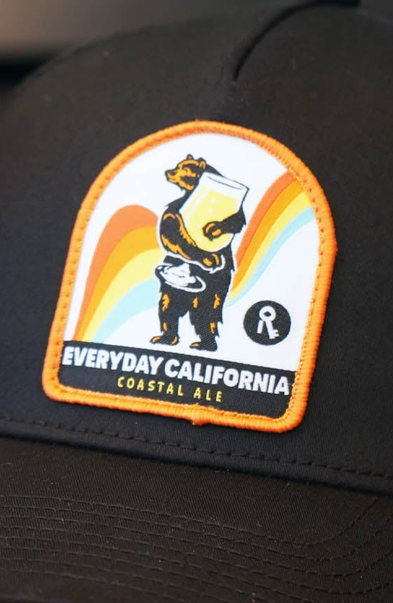 Everyday California Coastal Ale Snapback Hat, Alternate, color, Black