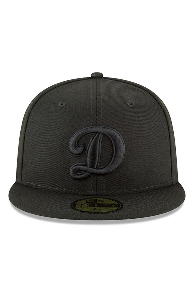 New Era Men's New Era Black Los Angeles Dodgers Secondary Logo Basic 59FIFTY Fitted Hat, Alternate, color, Black