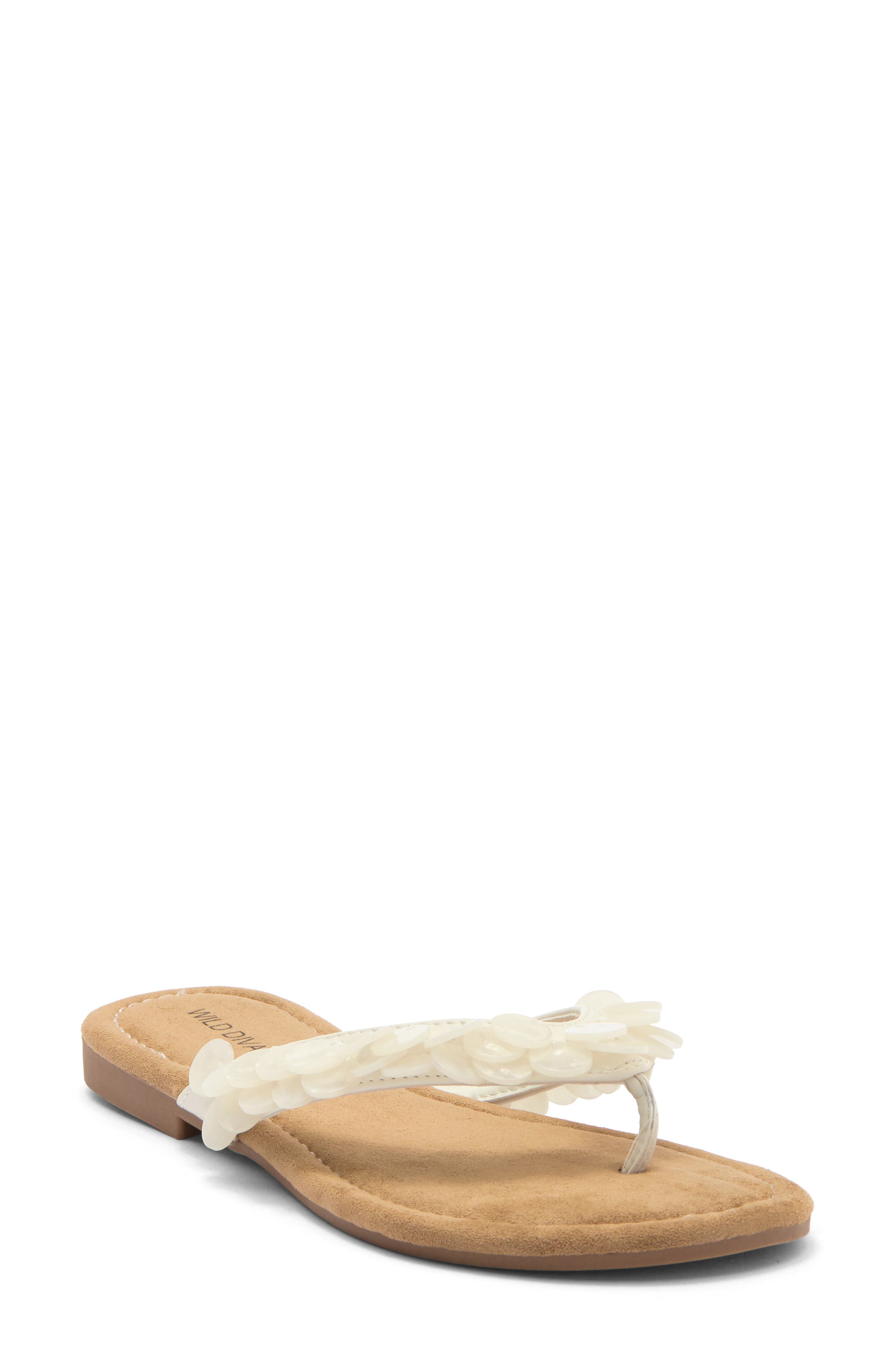 Jusa Flip Flop, Main, color, WHITE