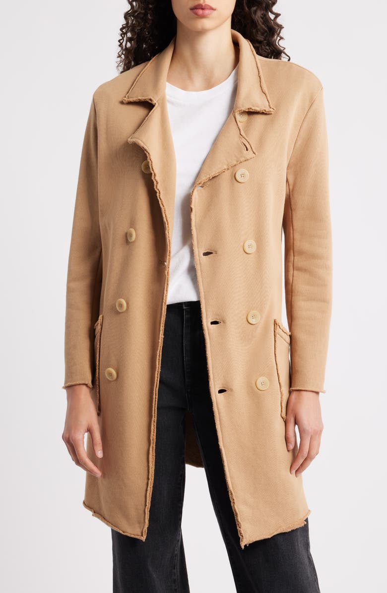 Frank & Eileen Tipperary French Terry Coat, Main, color, Camel