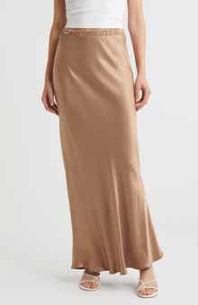 Nation LTD Gaia Bias Cut Maxi Skirt