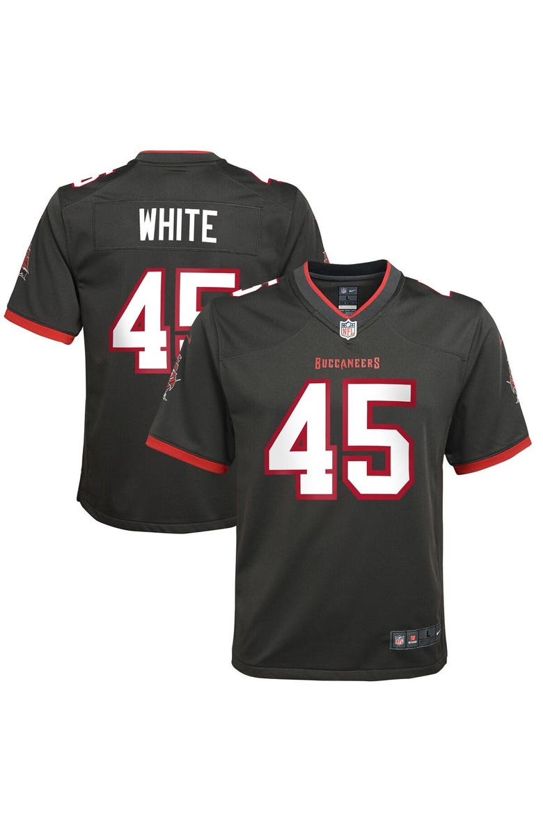 Nike Youth Nike Devin White Pewter Tampa Bay Buccaneers Game Jersey, Main, color, 
