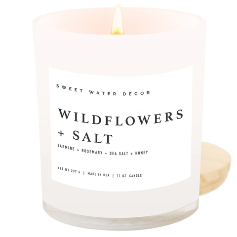 11oz White Jar Candle - Spa Scents