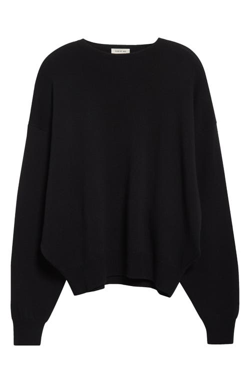 Fear Of God Ribbed Crew Neck Sweater With Long Sleeves In Black