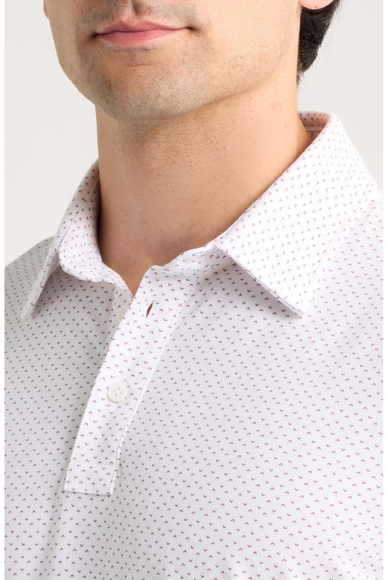 All Play Spade Performance Polo, Alternate, color, SNOW / DARK PLUM