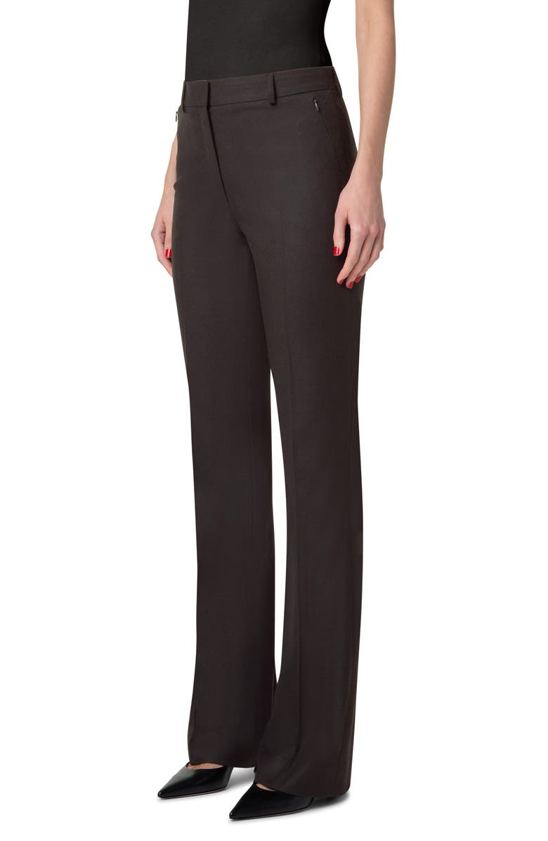Akris Marilyn Wool Stretch Flannel Pants, Alternate, color, 