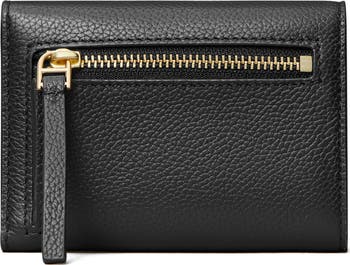 Tory Burch Robinson Small Pebbled Leather Wallet | Nordstrom