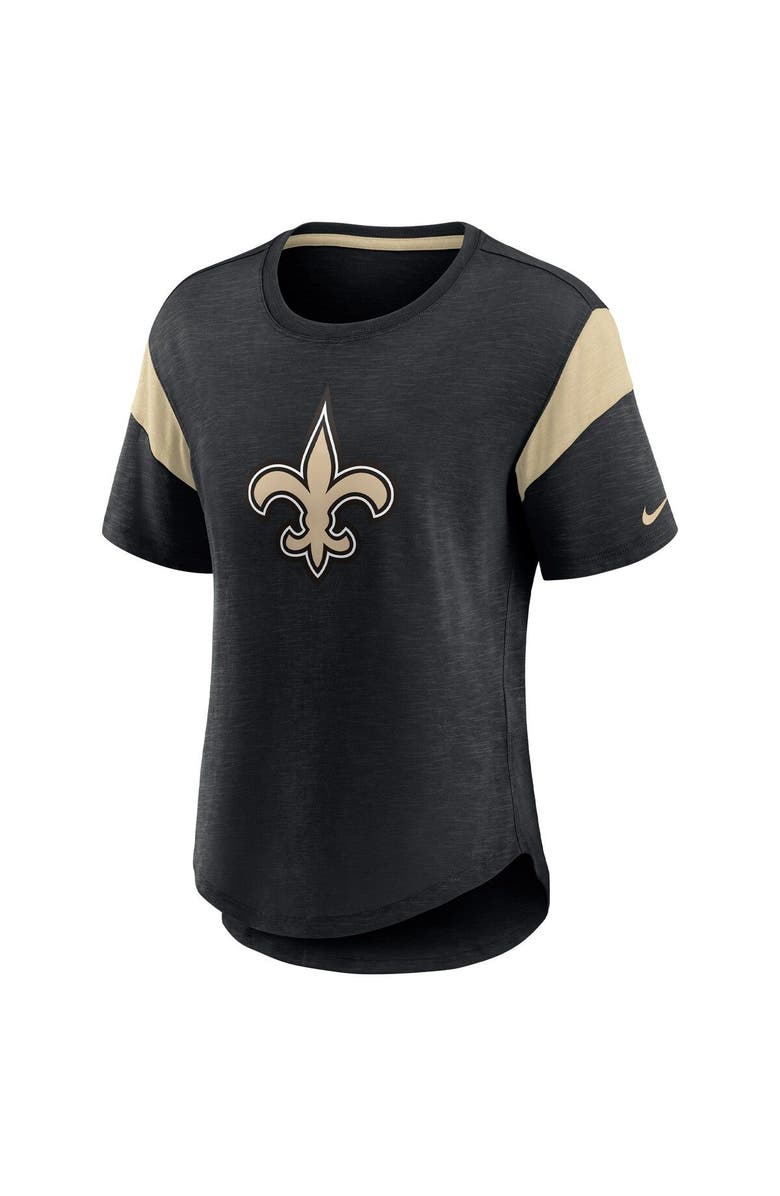 Nike Women's Nike Heather Black New Orleans Saints Primary Logo Fashion Top, Alternate, color, 