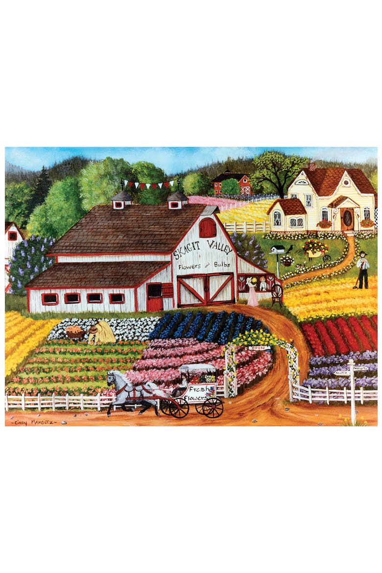 Fresh Flowers 750 Piece Jigsaw Puzzle, Alternate, color, Multicolor