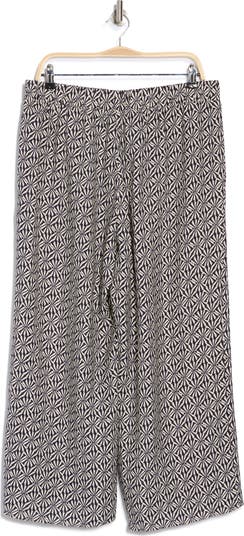 Textured Wide Leg Pants