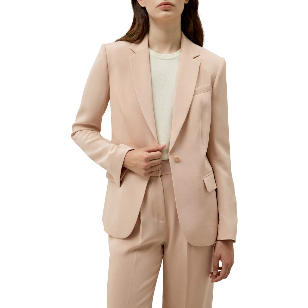 Lilysilk Mahogany Rose Silk Blazer In Mahogany Rose