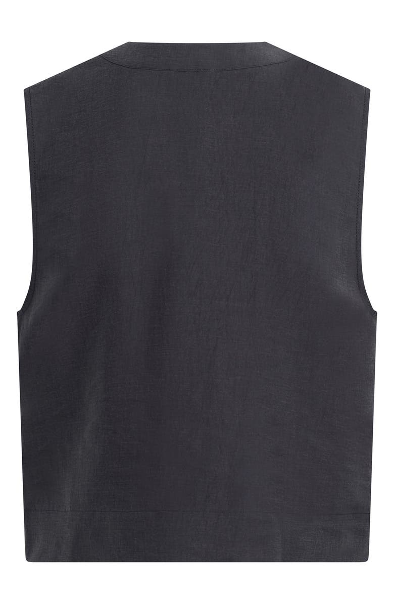 Favorite Daughter The Fine Line Pinstripe Button-Up Top, Alternate, color, Navy
