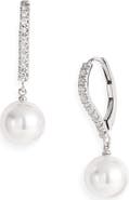 Mikimoto Diamond & Akoya Cultured Pearl Earrings