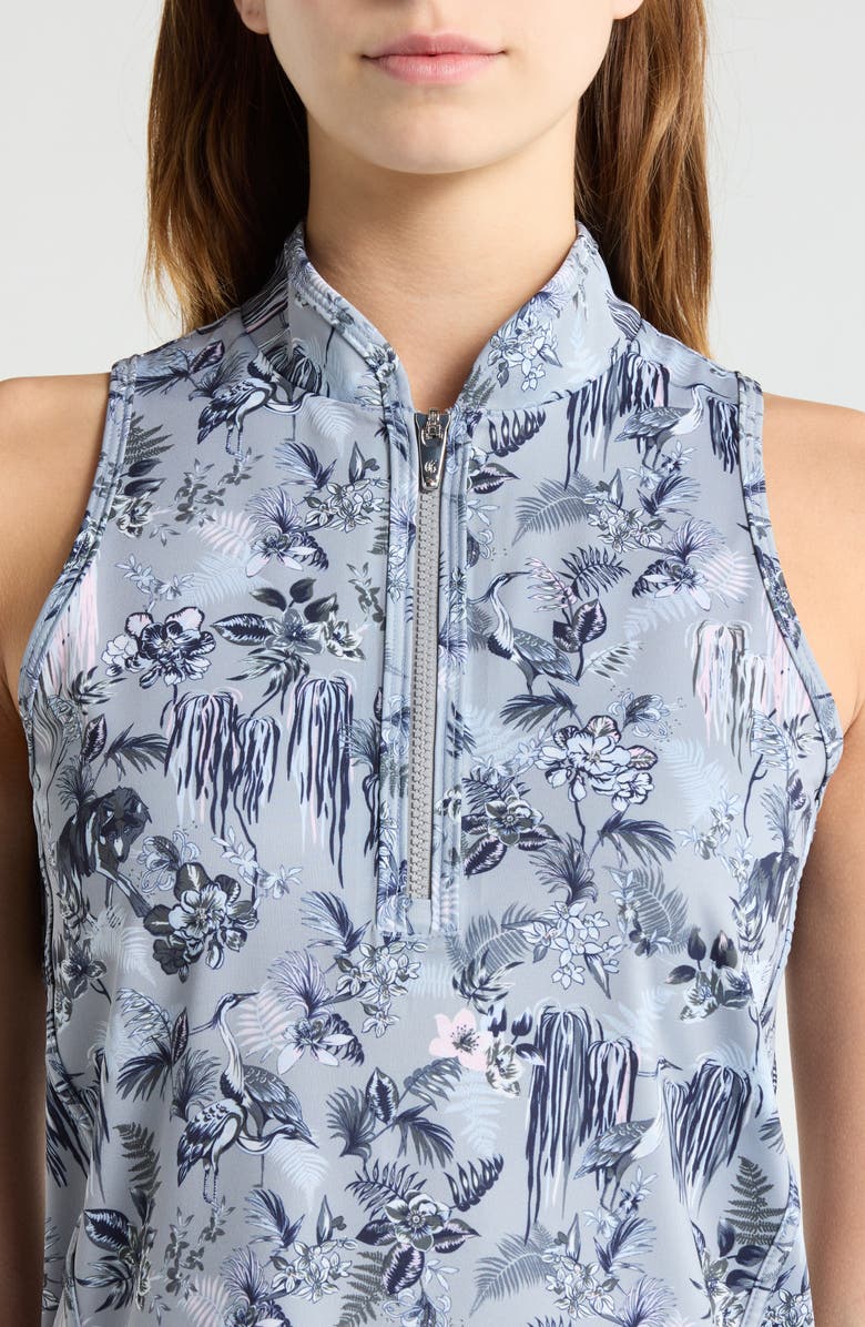 Greyson Night Lurk Sleeveless Half Zip Top, Alternate, color, Bluestone