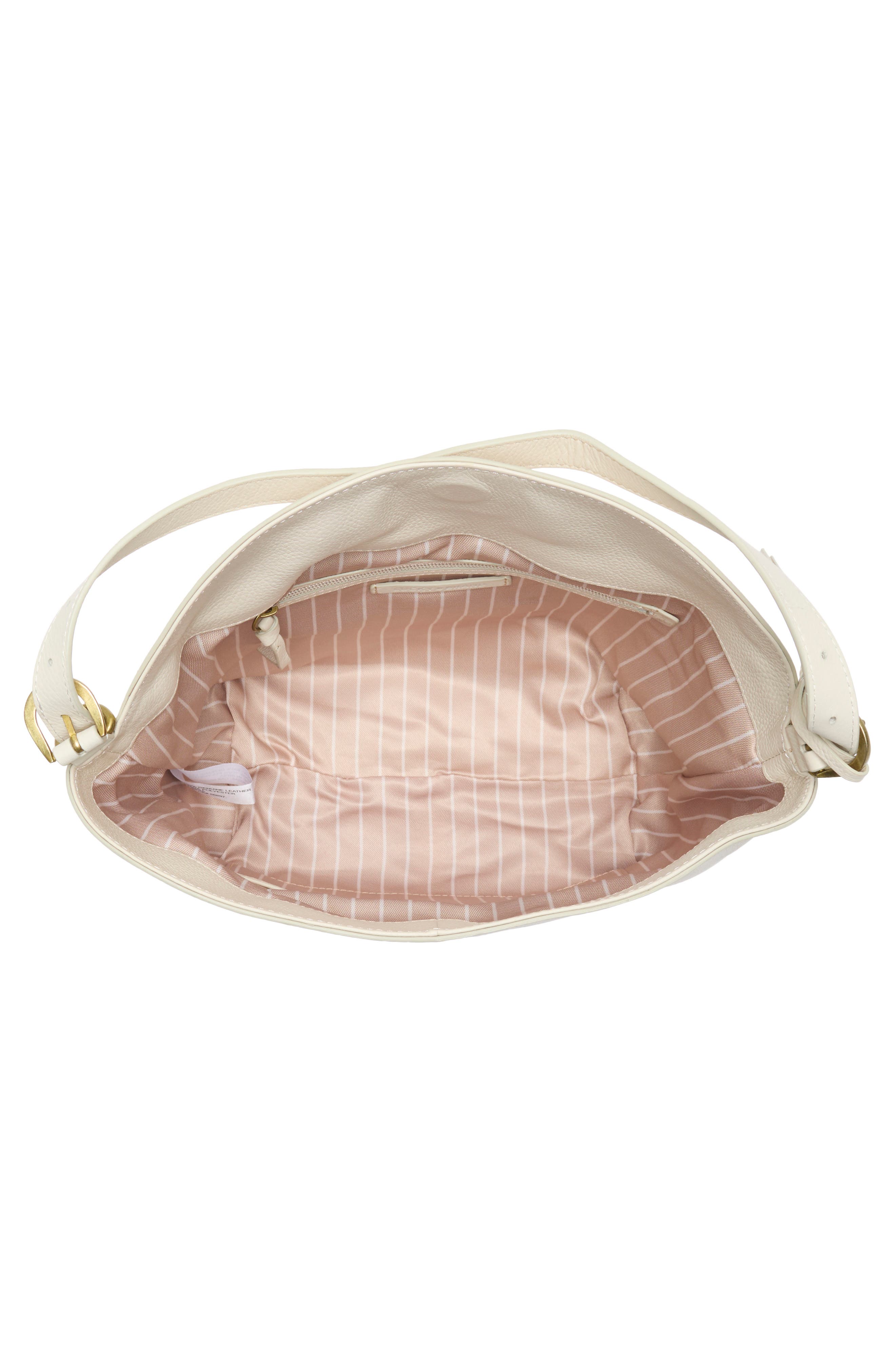 Amy Leather Hobo, Alternate, color, BONE PEBBLE VINTAGE LE