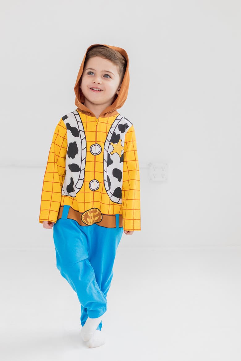 Toy Story Woody Hooded Coverall, Alternate, color, Woody Blue Yellow