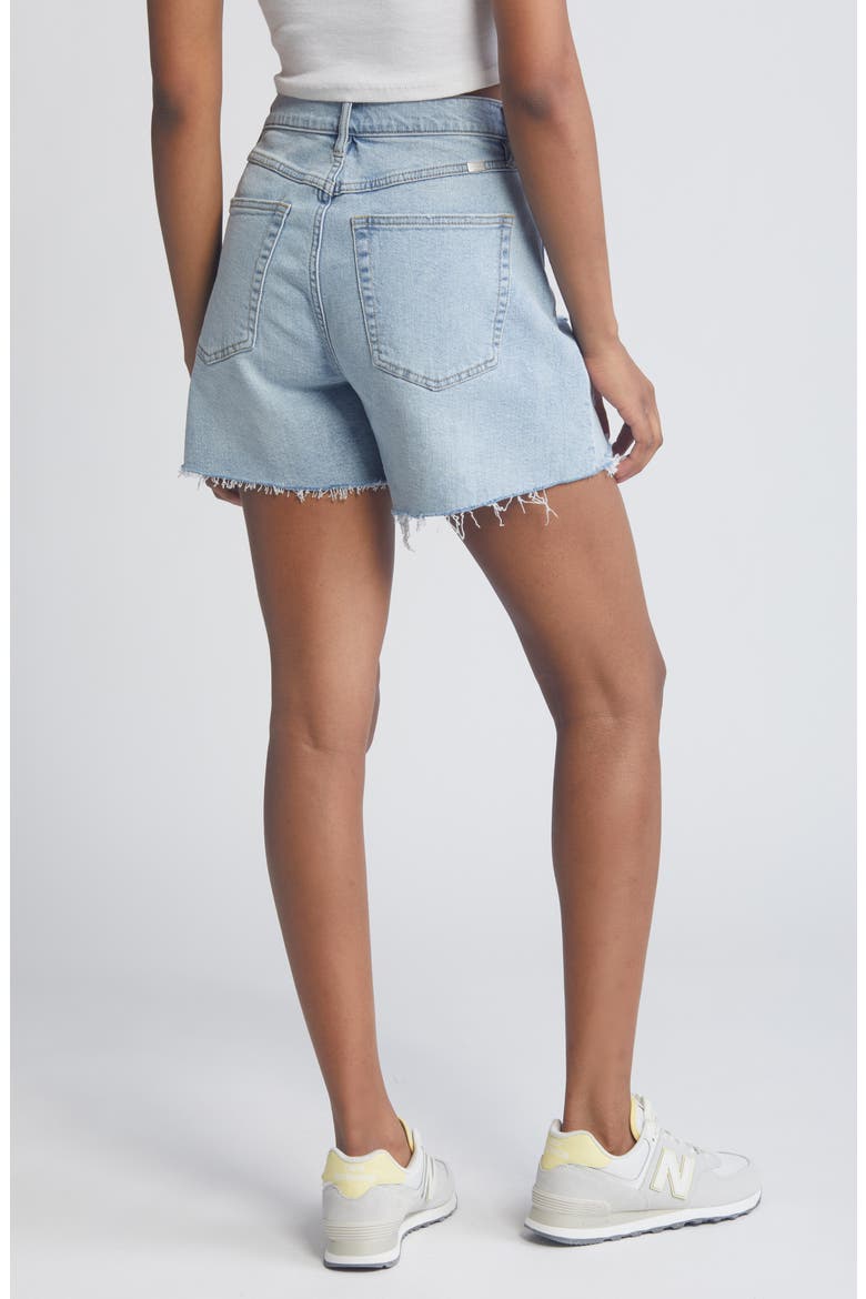 Dad Distressed High Waist Denim Cutoff Shorts, Alternate, color, JOYCE