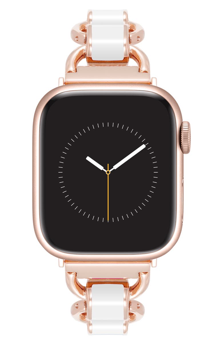 Anne Klein Enamel Link Apple Watch<sup>®</sup> Watchband, Alternate, color,
