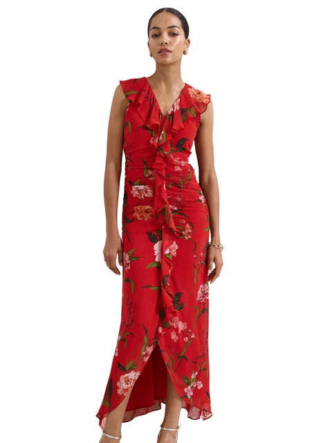 Mae V-Neck Floral Maxi Dress