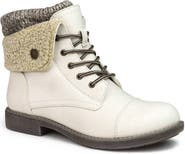 CLIFFS BY WHITE MOUNTAIN Duena Faux Shearling Trimmed Hiking Boot