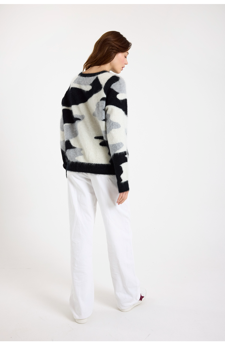 Brodie Pure Cashmere Brushed 100% Cashmere Sweater, Alternate, color, Black