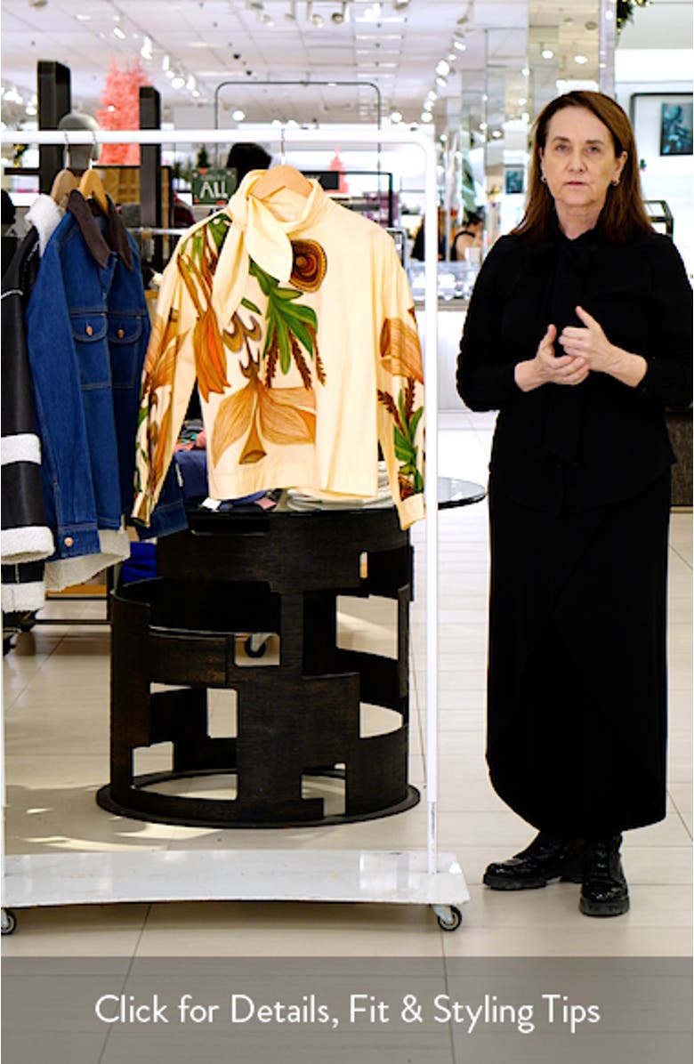 Long Sleeve Tie Neck Blouse, sales video thumbnail