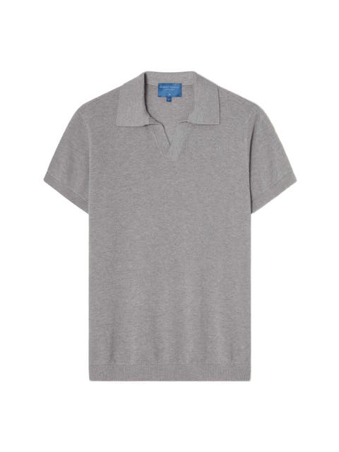 Randall Cotton Cashmere Johnny Collar Sweater