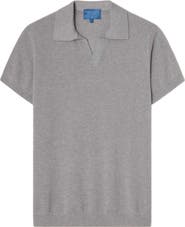 Robert Talbott Randall Cotton Cashmere Johnny Collar Sweater