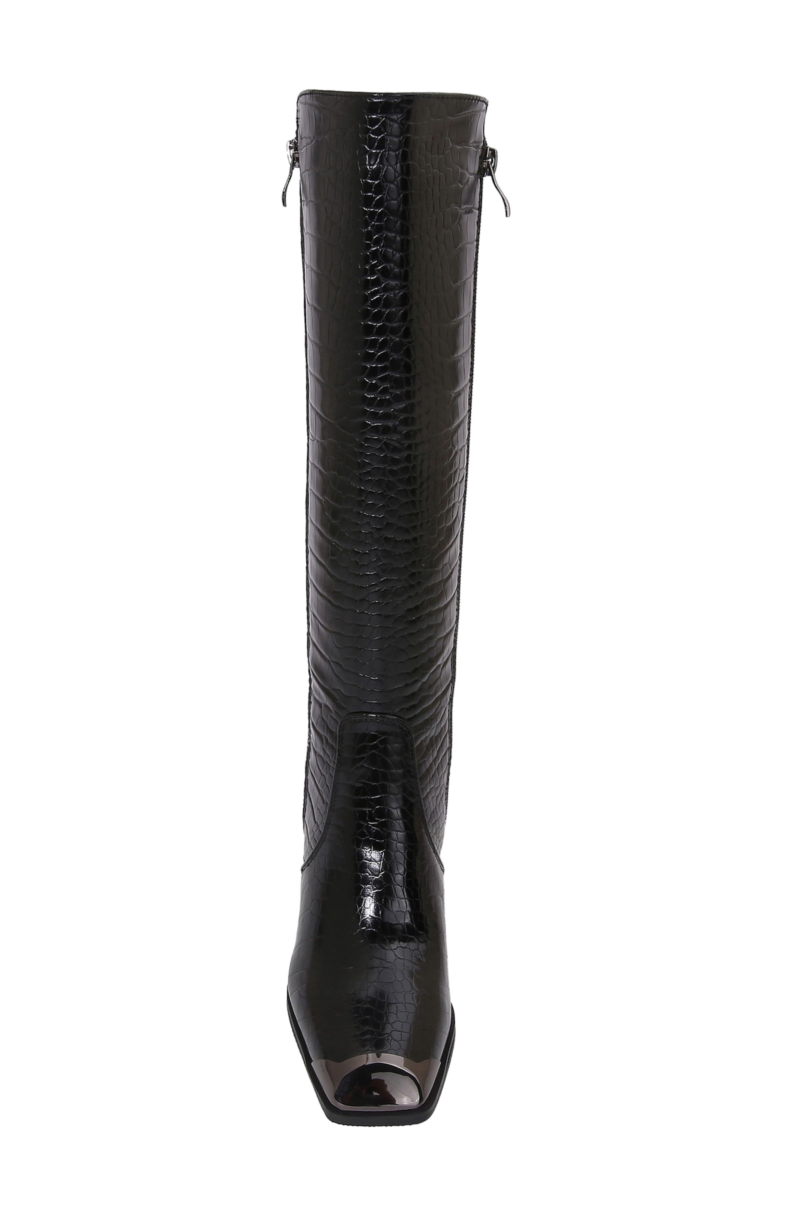 NINETY UNION Lux Block Heel Knee High Boot, Alternate, color, Black
