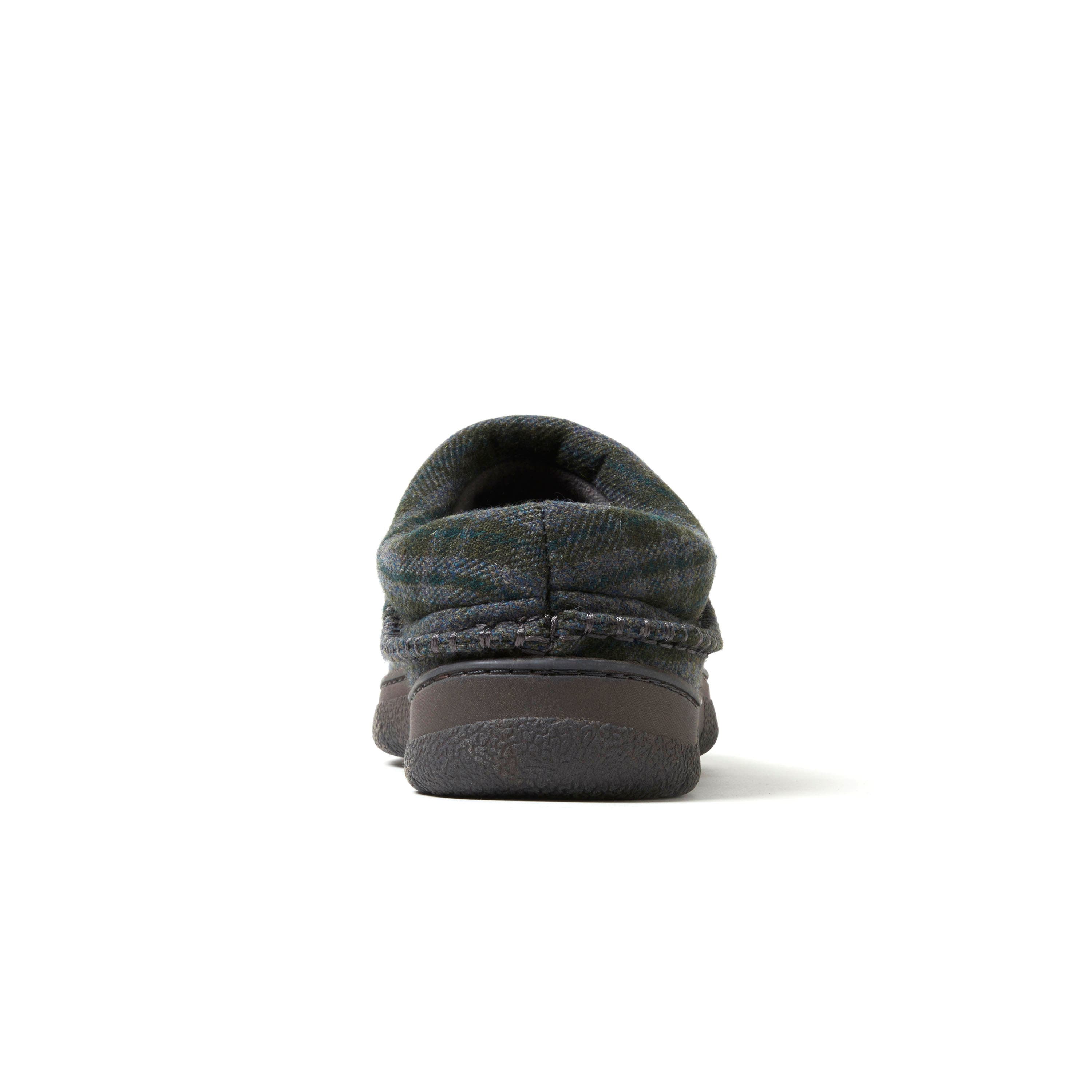 Thompson Plaid Moccasin Toe Clog Slipper, Alternate, color, Blue