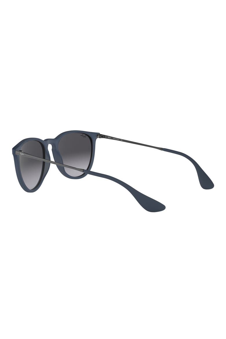 Erika 54mm Gradient Round Sunglasses, Alternate, color, MATTE BLUE